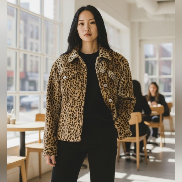 Jackets & Blazers - Don't Mess With Texas Leopard Print Women's Jacket